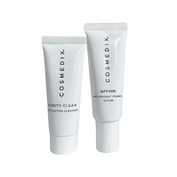 FREE Cosmedix Renewal and Firm Mini Duo. Min spend $129. Promo Code COSDUO24